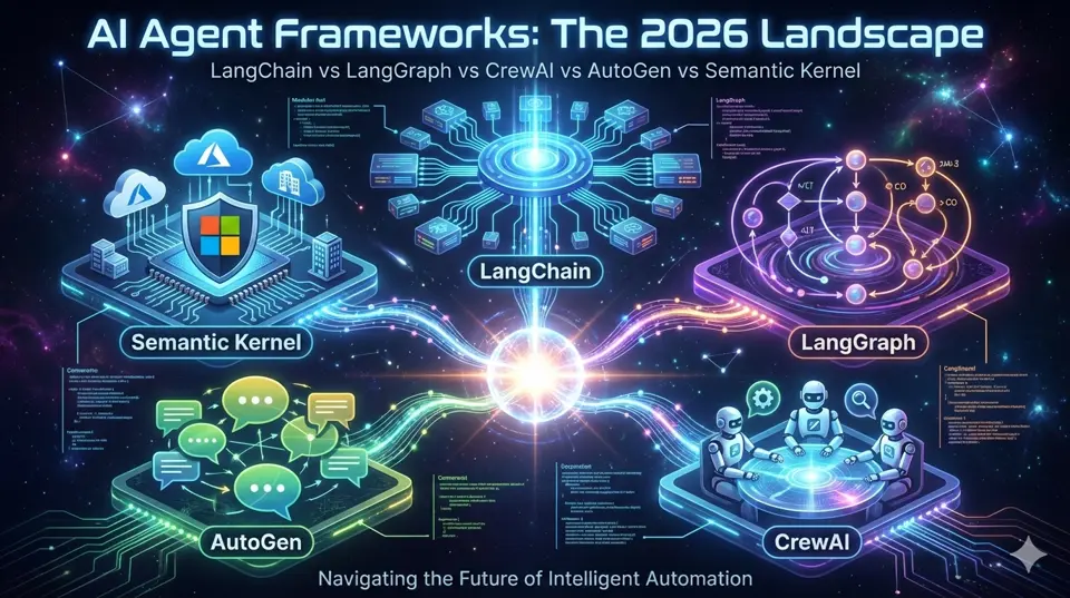 Deep Comparison and Selection Guide for Mainstream AI Agent Frameworks (LangChain vs. LangGraph vs. CrewAI vs. AutoGen vs. Semantic Kernel, 2026)