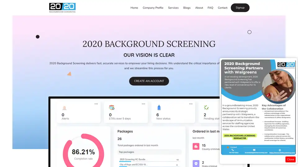 2020 Background Screening