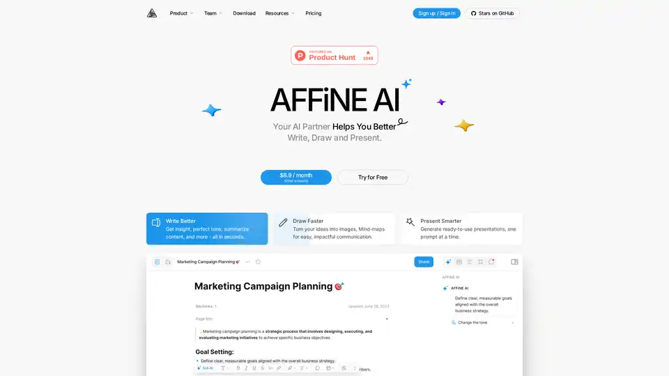 AFFiNE AI