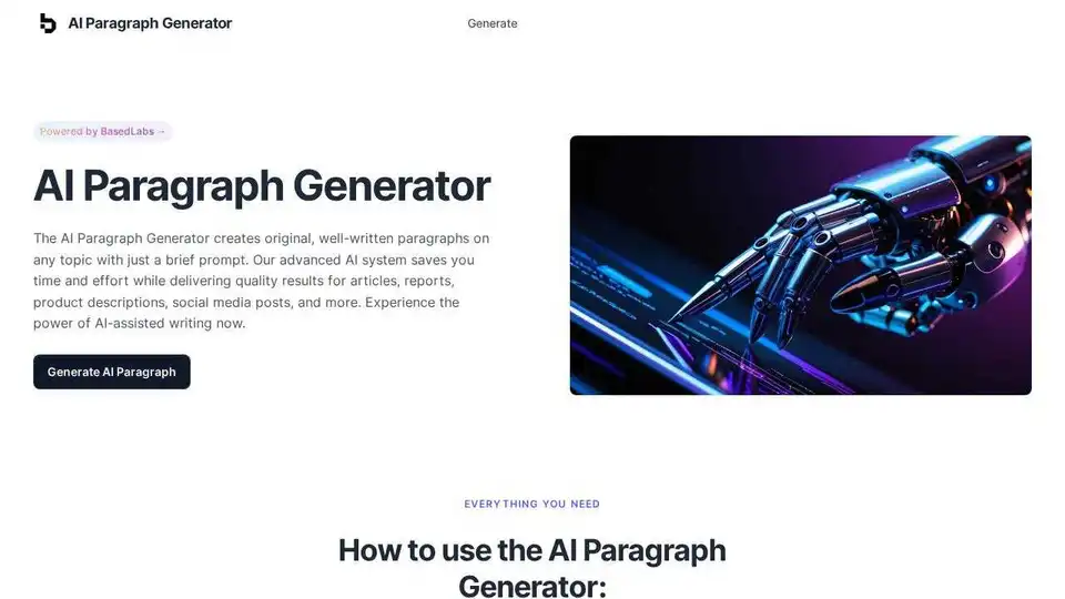 AI Paragraph Generator
