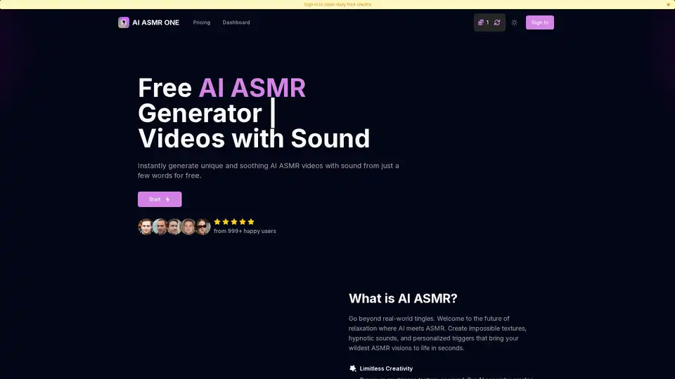 AI ASMR ONE