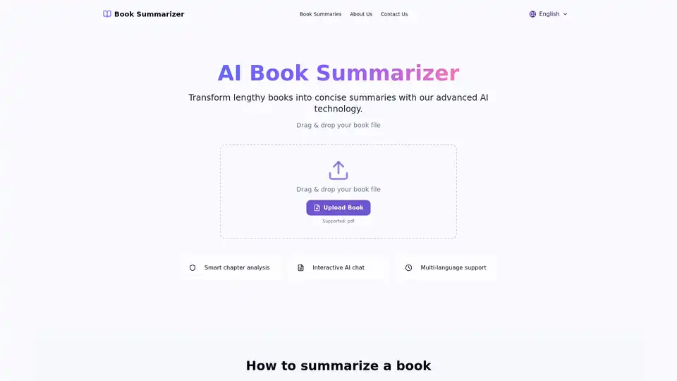AI Book Summarizer