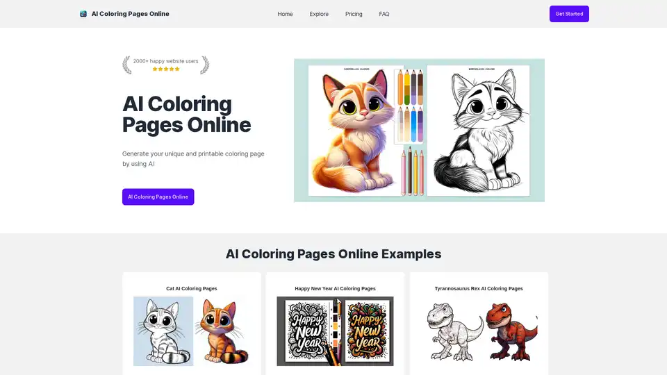 AI Coloring Pages Online