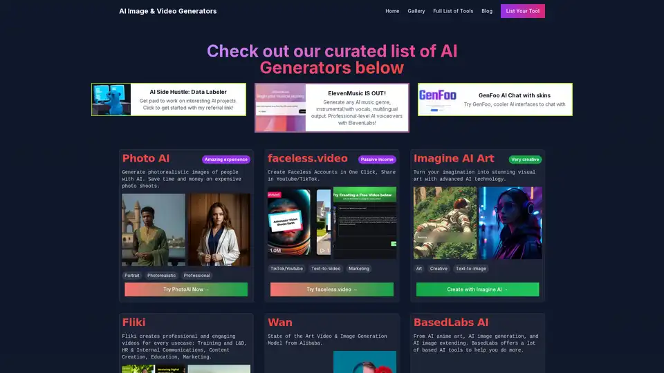 AI Image & Video Generators