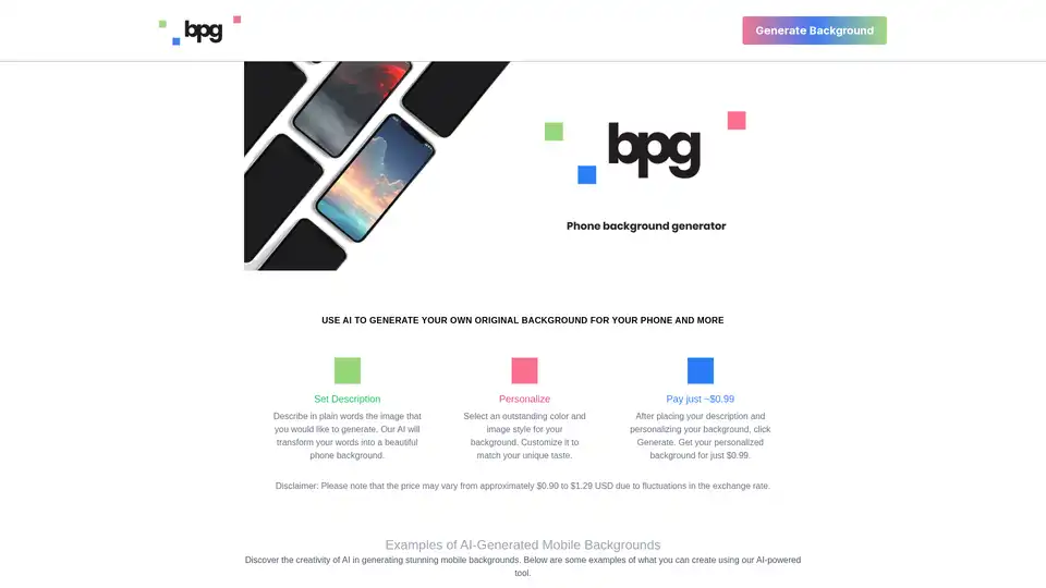 AI Phone Background Generator
