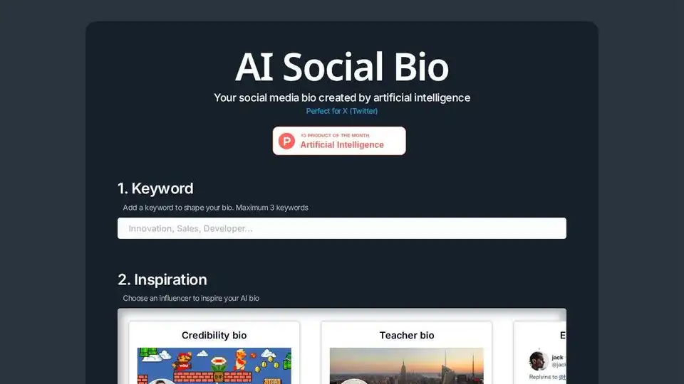 AI Social Bio