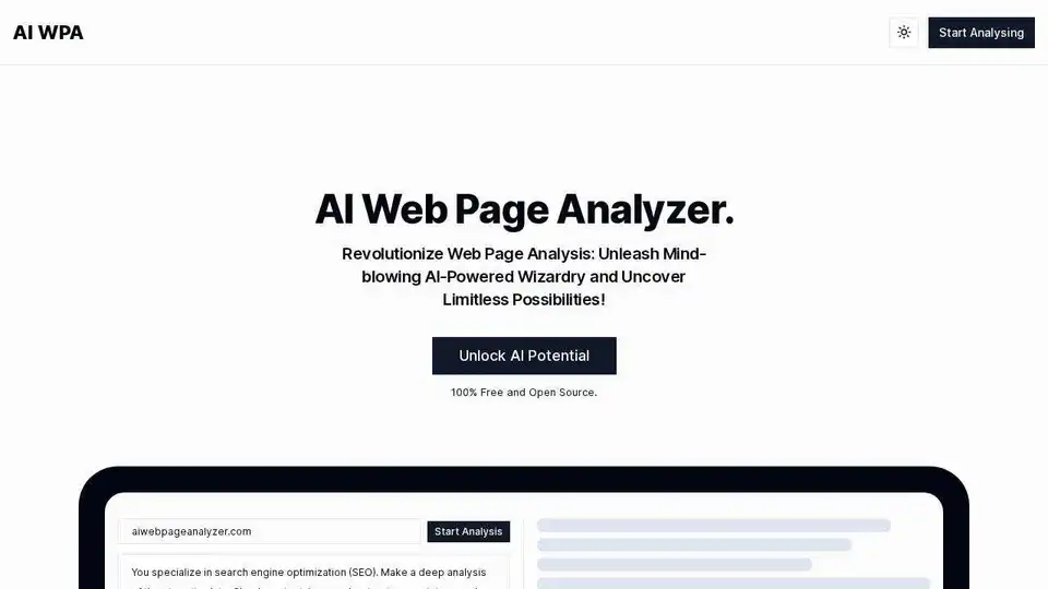 AI Web Page Analyzer
