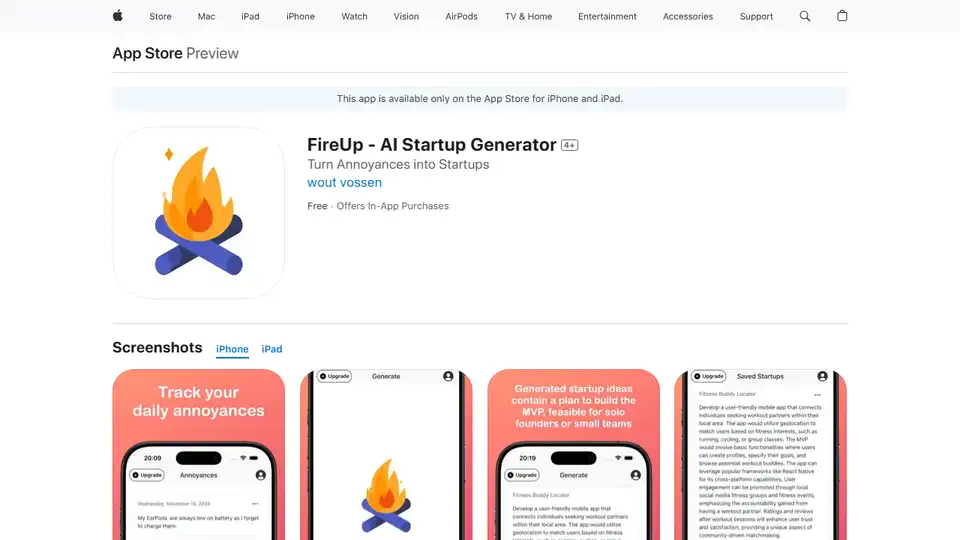 FireUp - AI Startup Generator