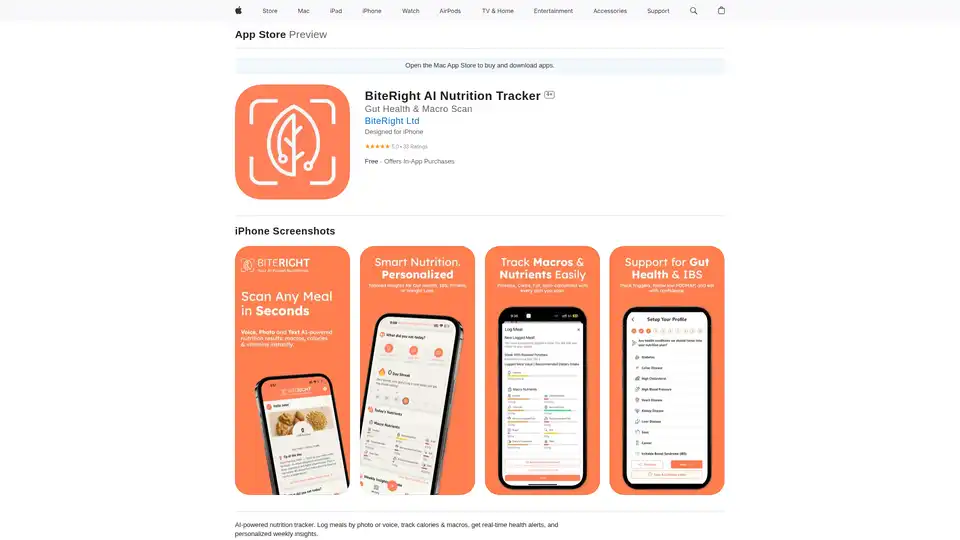 BiteRight AI Nutrition Tracker