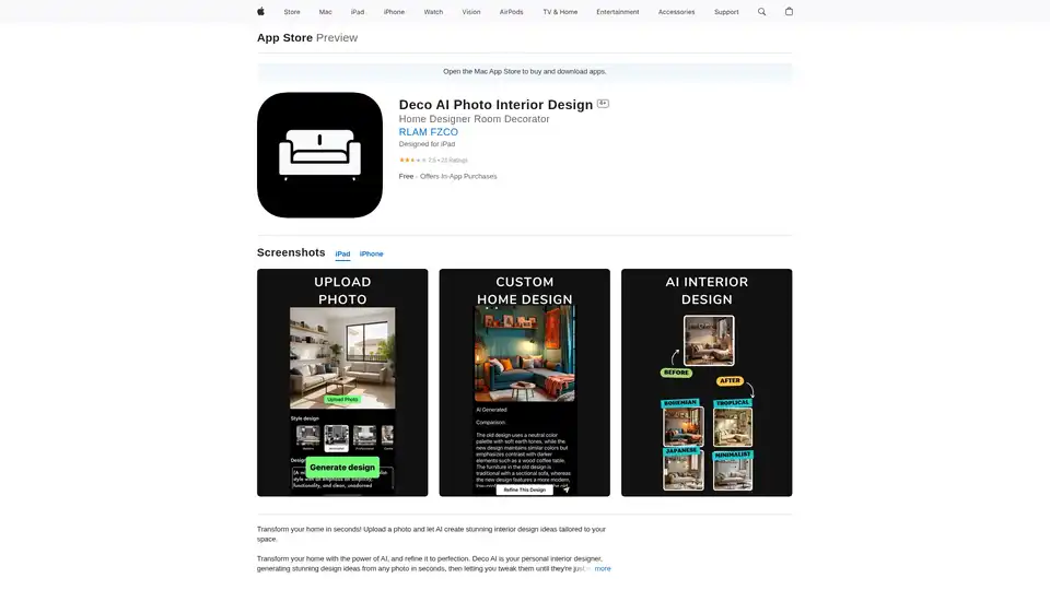 Deco AI Photo Interior Design