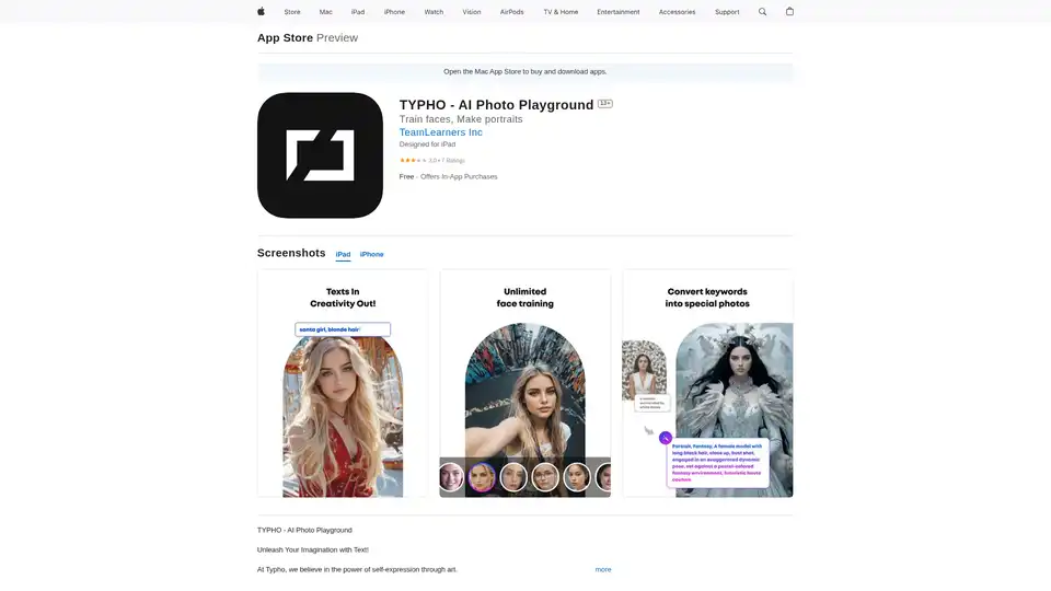 TYPHO - AI Photo Playground