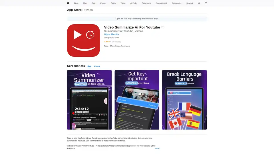 Video Summarize Ai For Youtube