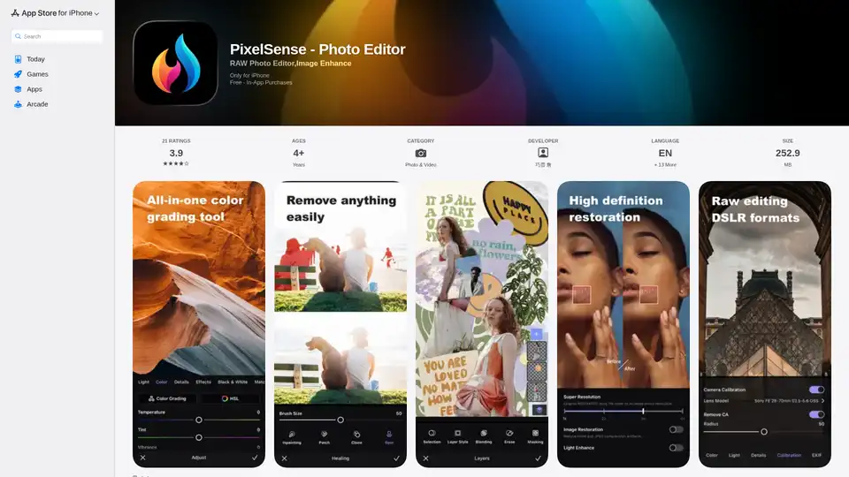 PixelSense - Photo Editor