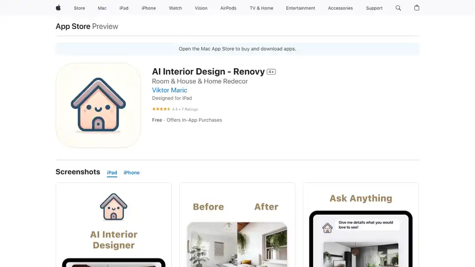 AI Interior Design - Renovy