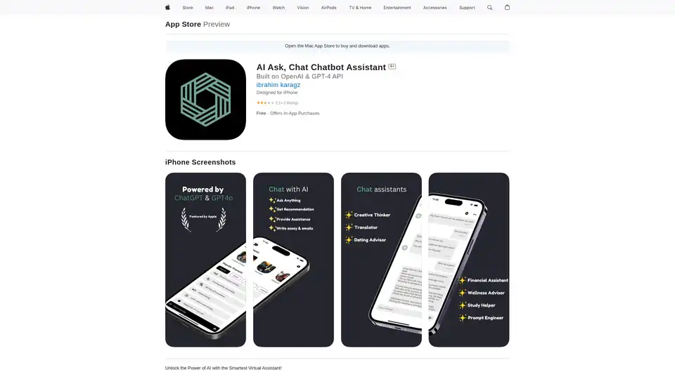 AI Ask, Chat Chatbot Assistant