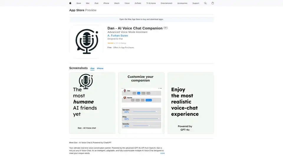 Dan - AI Voice Chat Companion