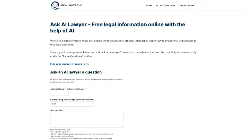 Ask an AI Lawyer