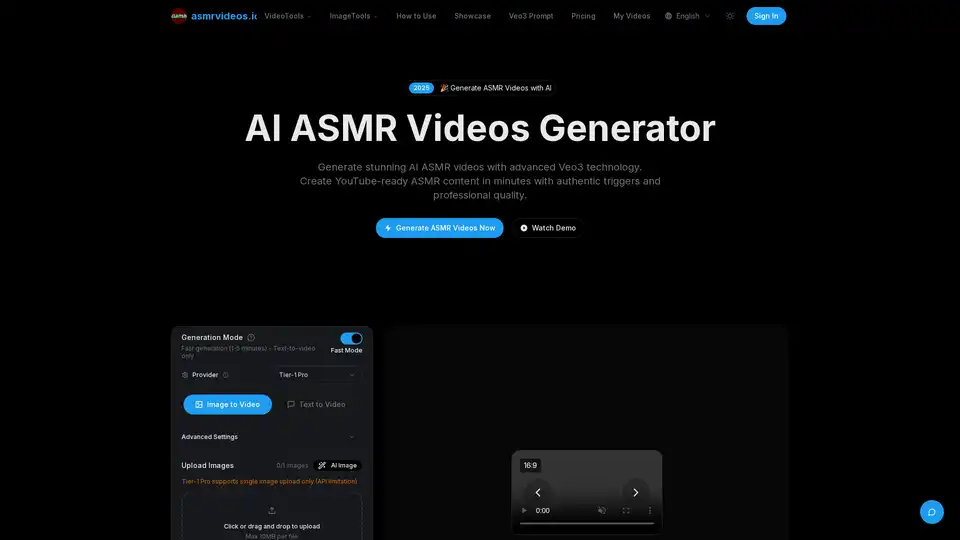 AI ASMR Videos Generator