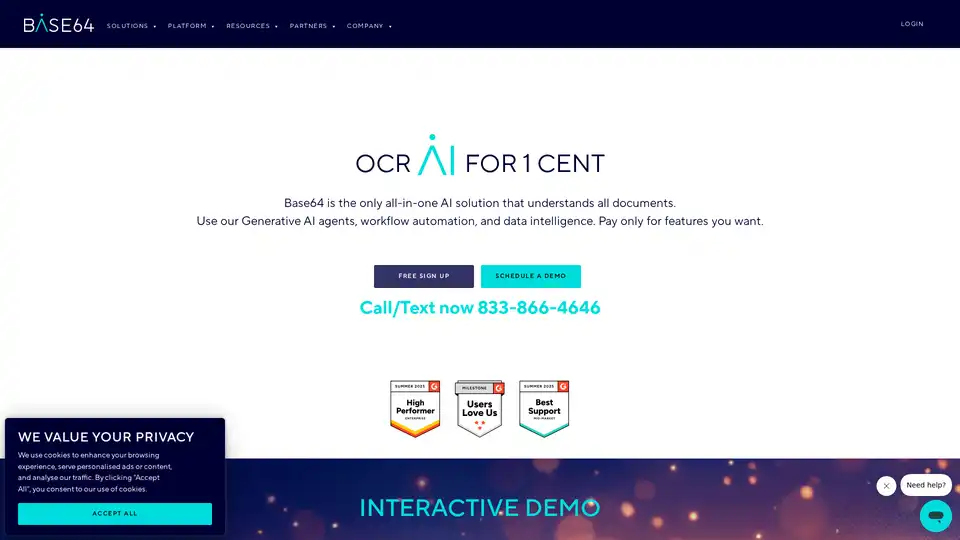 Base64 Document Intelligence Platform