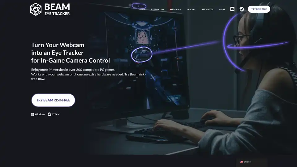 Beam Eye Tracker