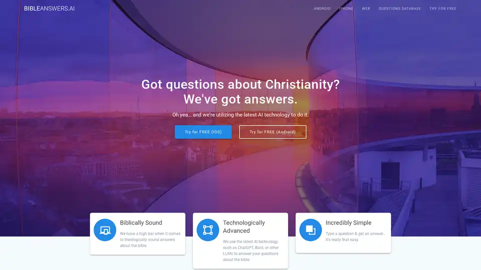 Bible Answers AI
