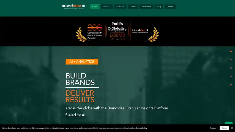 BrandIdea AI Granular Analytics Platform