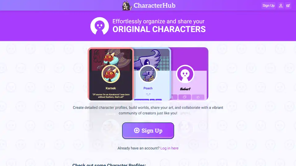 CharacterHub