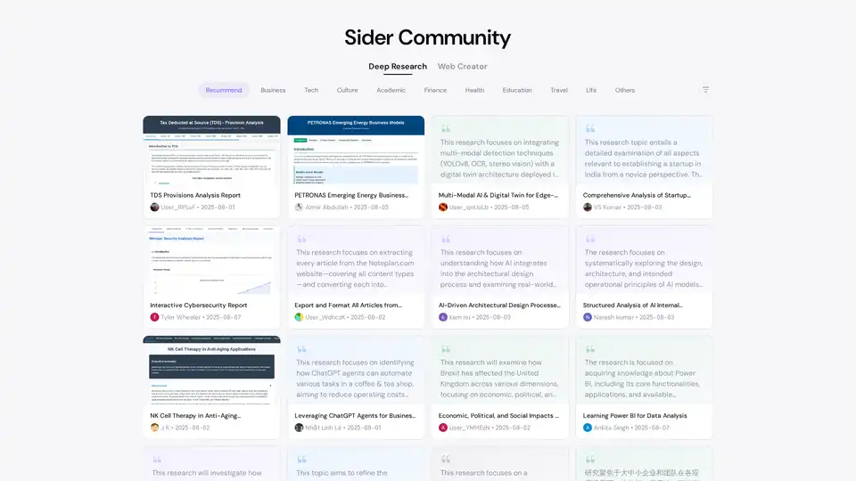 Sider Community