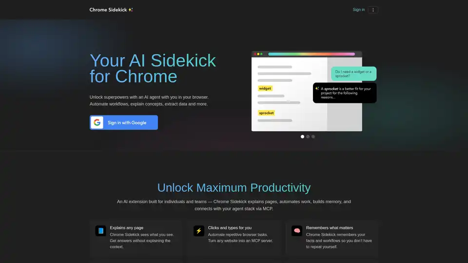 Chrome Sidekick