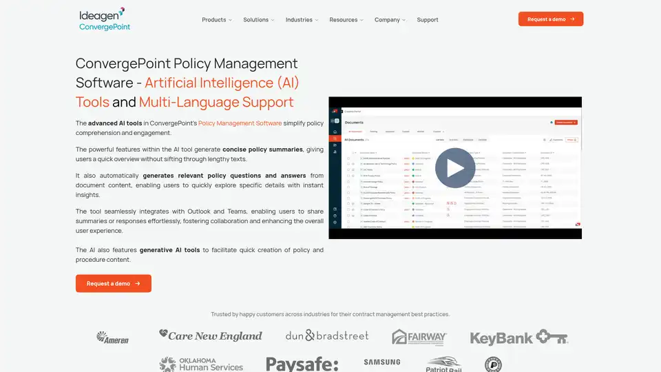 ConvergePoint Policy Management Software