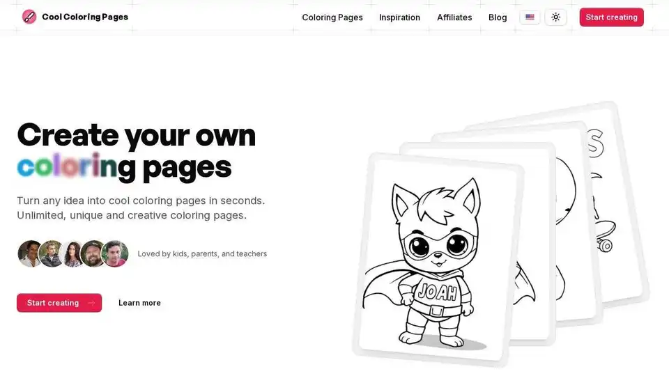AI Coloring Page Generator