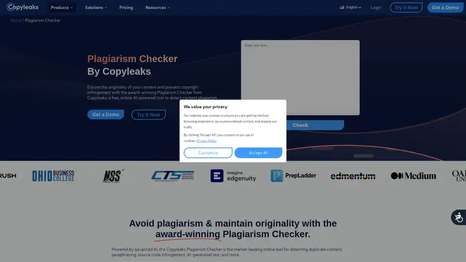 Copyleaks Plagiarism Checker
