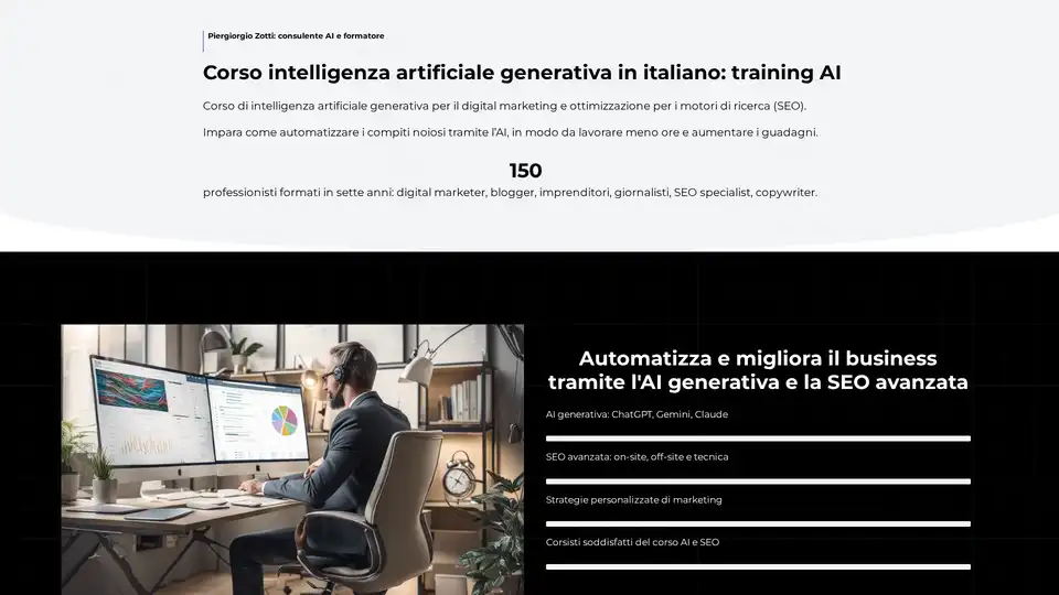 Training AI generativa in italiano