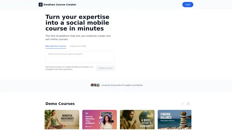 KwaKwa Course Creator