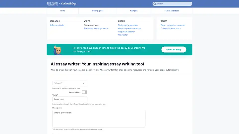 AI Essay Writer