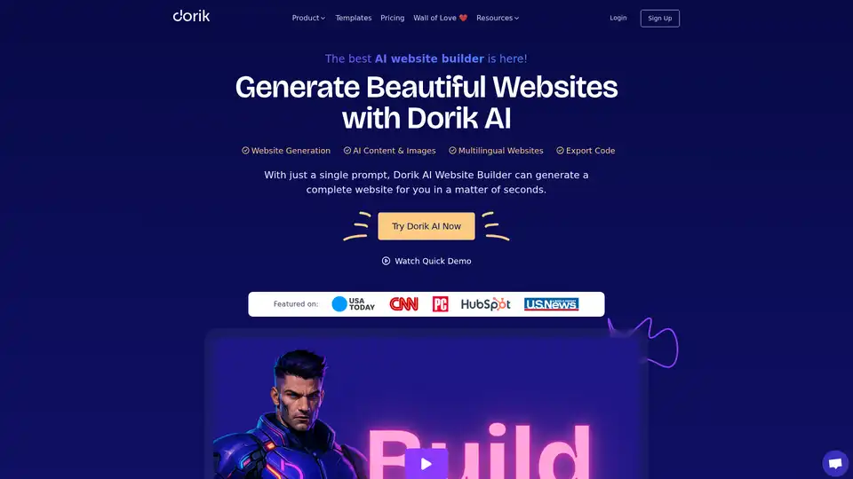 Dorik AI Website Builder