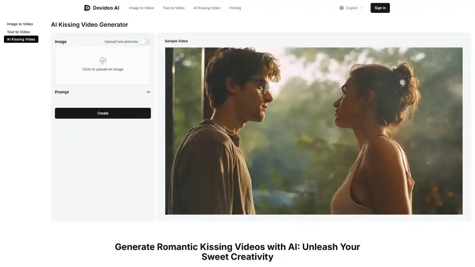 Dovideo AI Kissing Video Generator