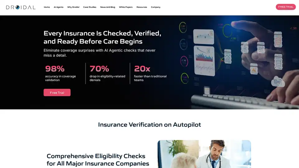 Droidal’s Insurance Verification AI Agent