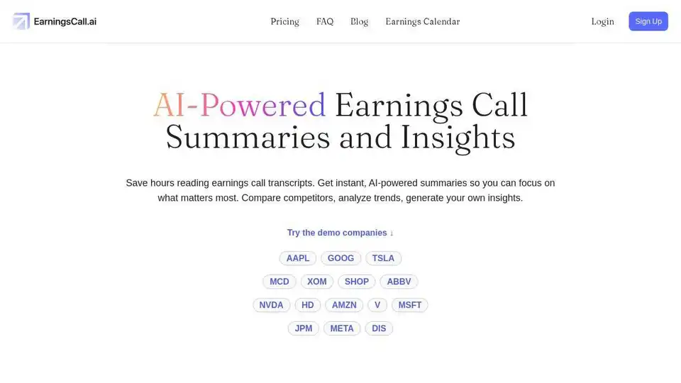 EarningsCall.ai