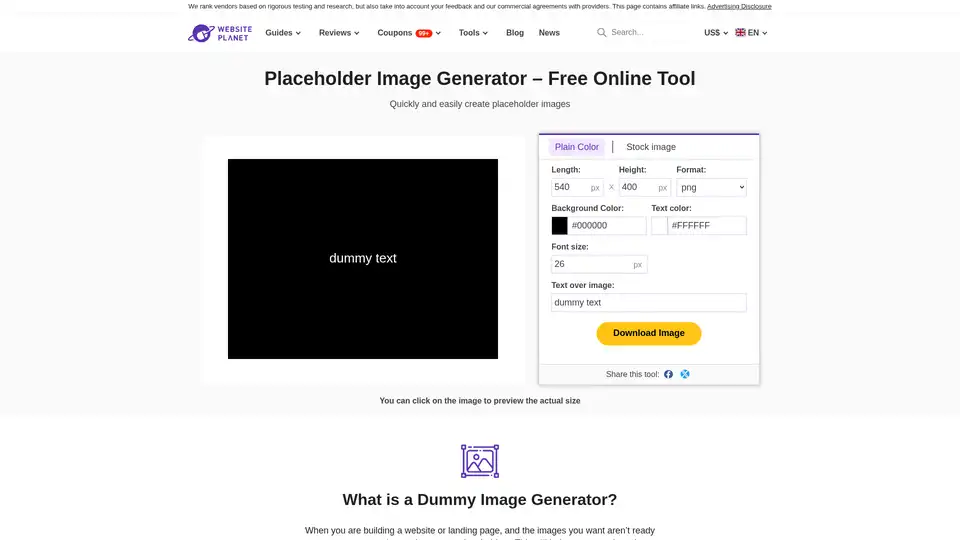Placeholder Image Generator