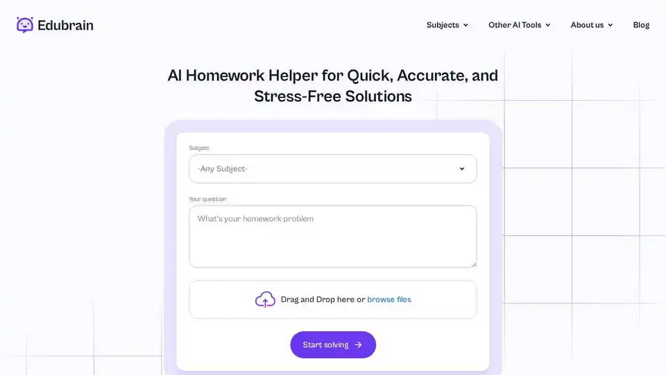 Edubrain AI Homework Helper