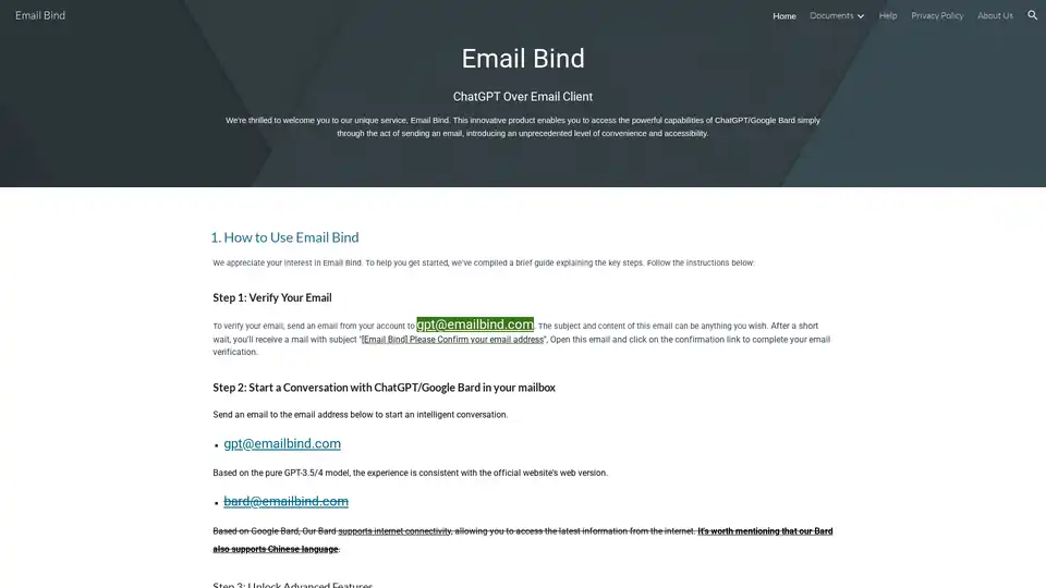 Email Bind