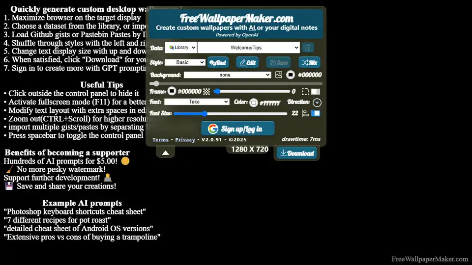 Free Wallpaper Maker