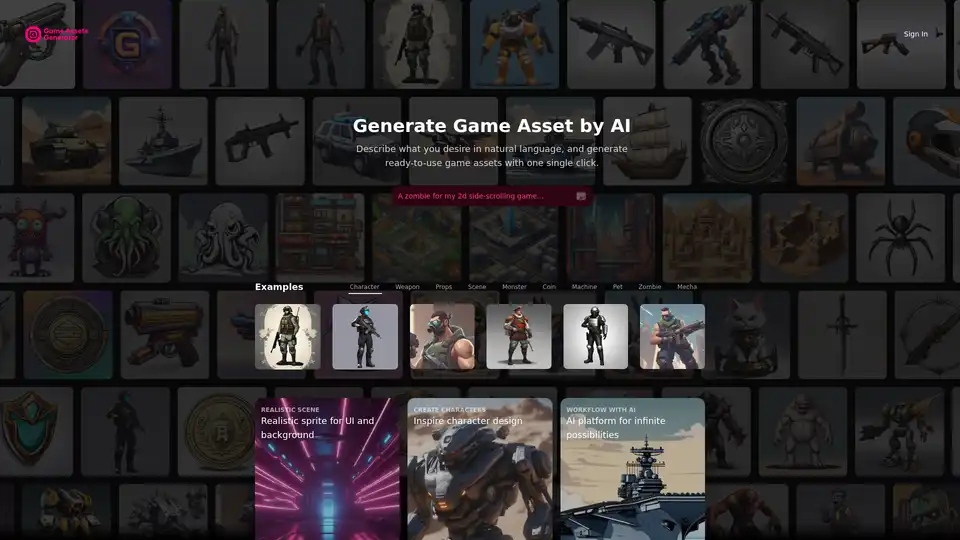 AI Game Assets Generator