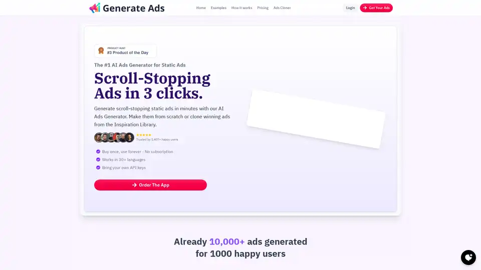 Generate Ads AI