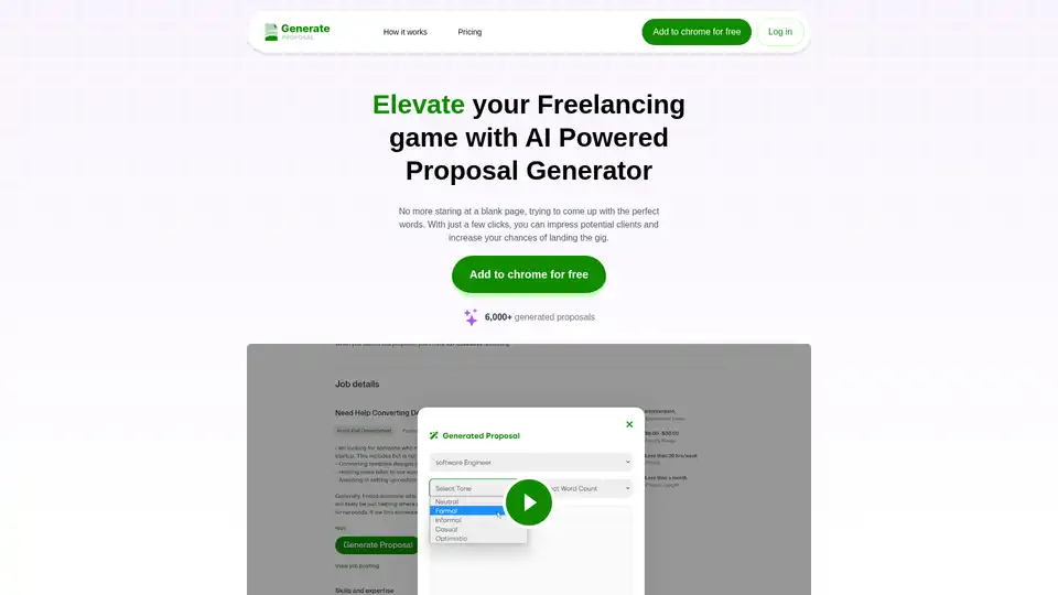 AI Powered Proposal Generator Chrome Extension