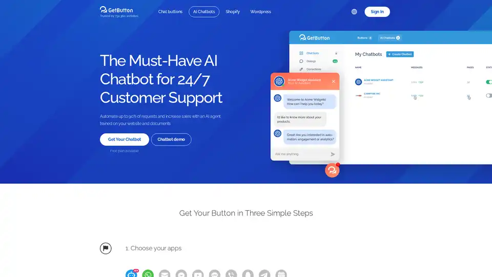 GetButton AI Chatbot