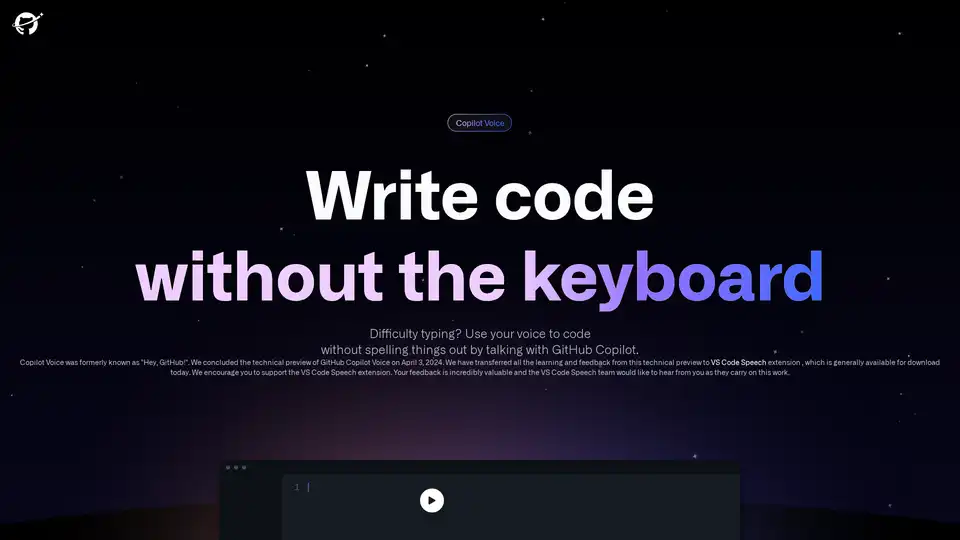 GitHub Copilot Voice