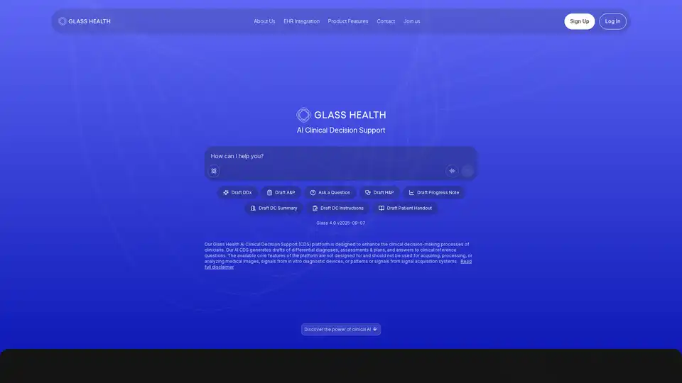 Glass Health AI Clinical Decision Support