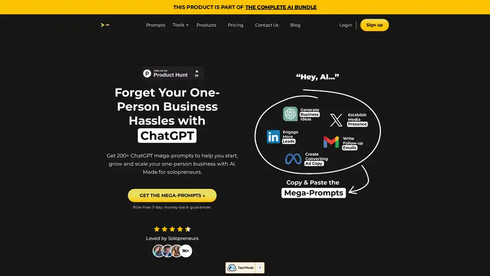 ChatGPT Mega-Prompts for Solopreneurs